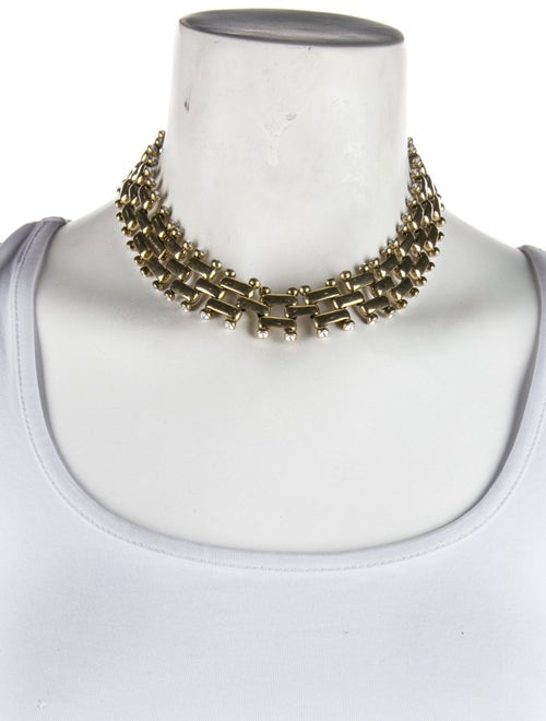 Demarson Crystal Tori Ladder Choker Necklace