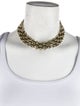 Demarson Crystal Tori Ladder Choker Necklace