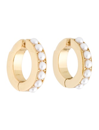 Demarson Faux Pearl Cuff Earrings