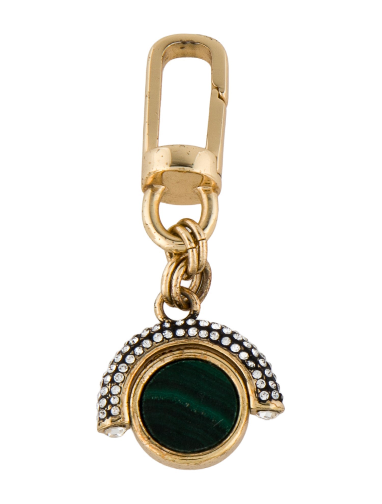 Demarson Crystal & Gem Embellished Bag Charm