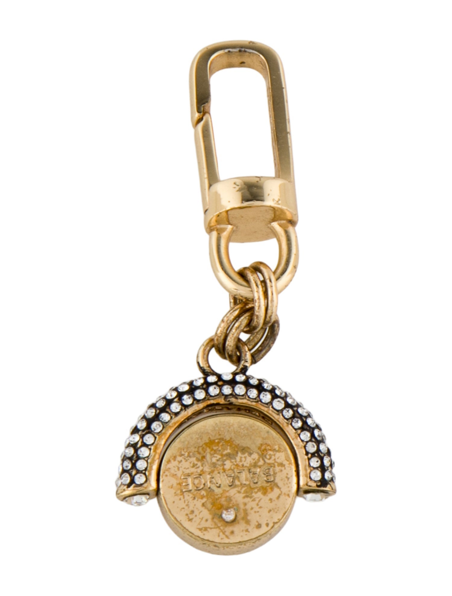 Demarson Crystal & Gem Embellished Bag Charm