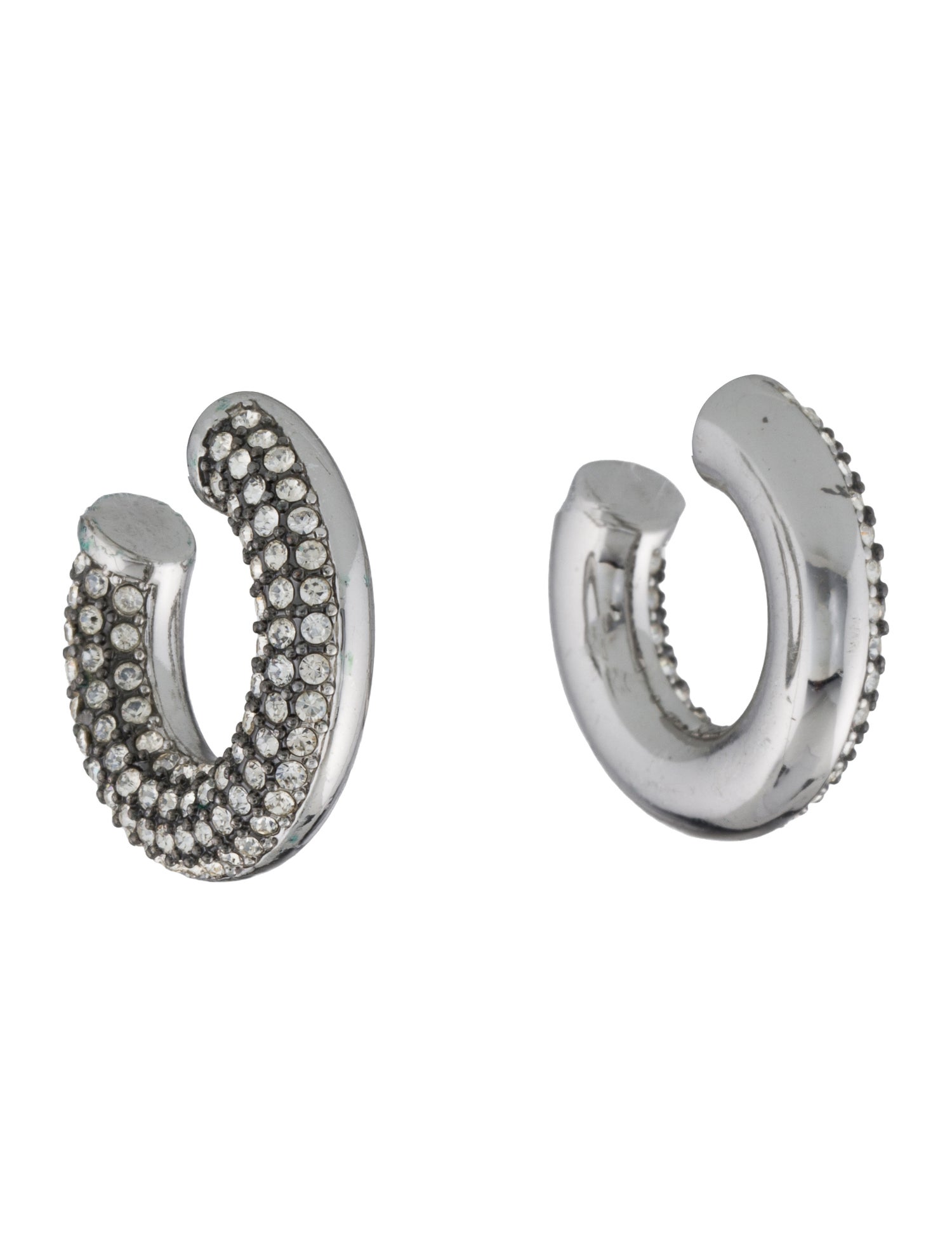 Demarson Crystal Hoop Earrings