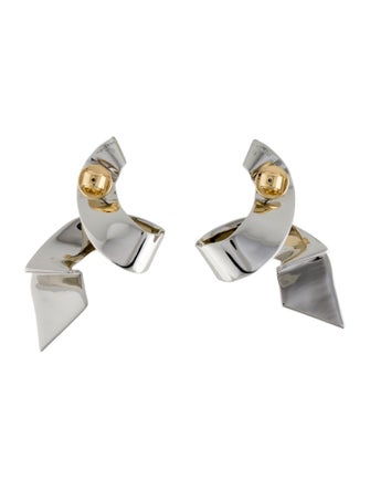 Demarson Two -Tone Phaedra Drop Earrings