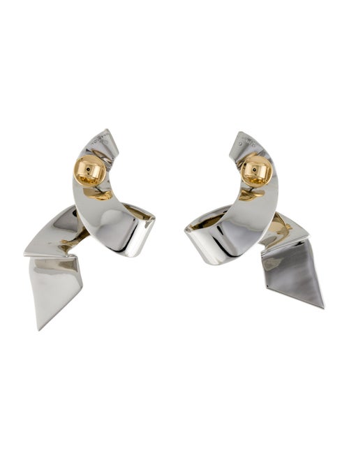 Demarson Two -Tone Phaedra Drop Earrings