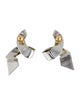 Demarson Two -Tone Phaedra Drop Earrings