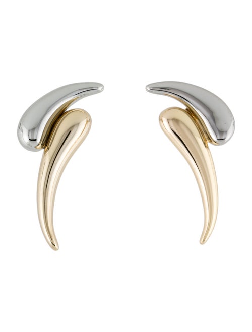 Demarson Two-Tone 'Aries' Stud Drop Earrings