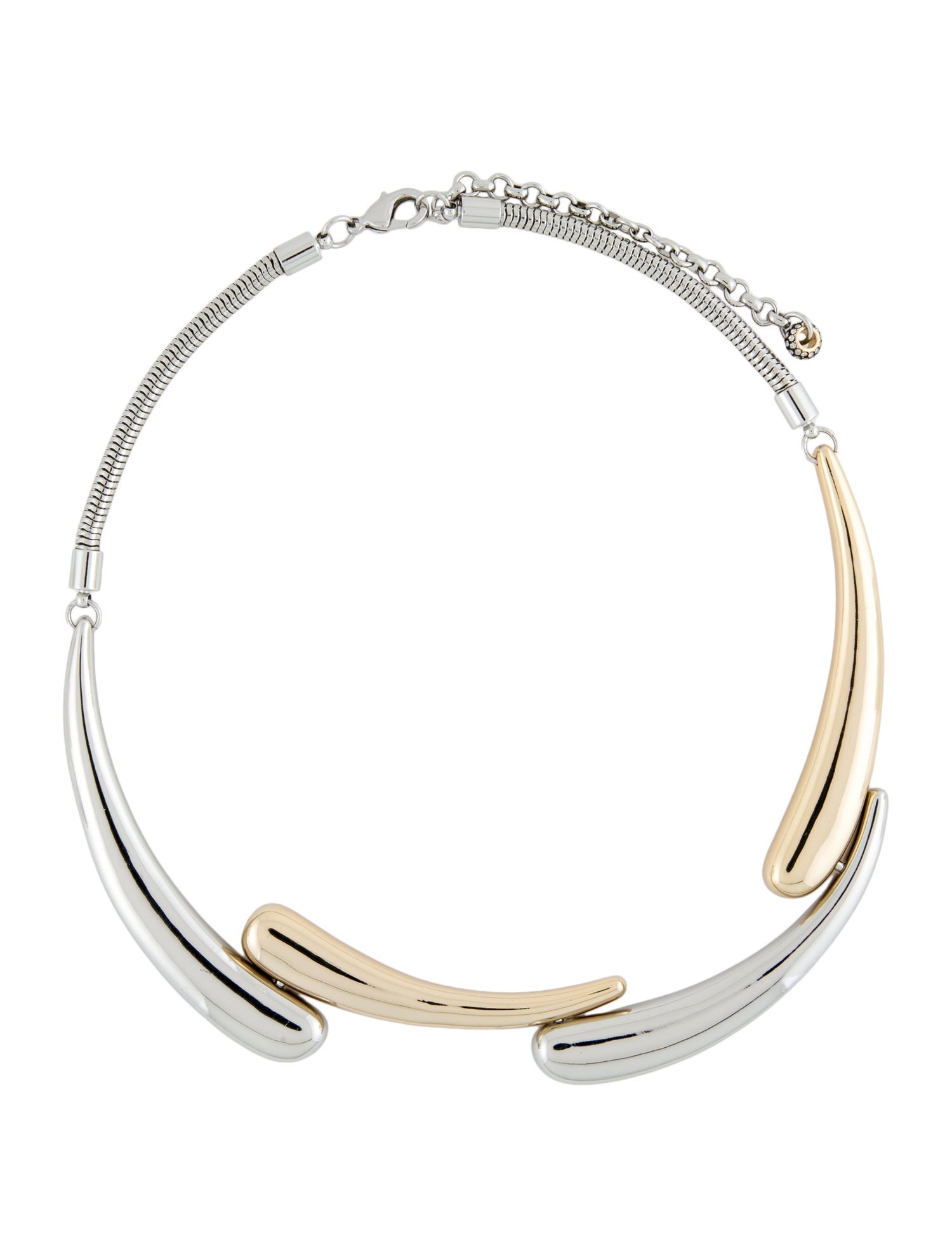 Demarson Crystal Two-Tone 'Aries' Collar Necklace