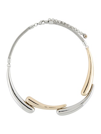 Demarson Crystal Two-Tone 'Aries' Collar Necklace