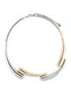 Demarson Crystal Two-Tone 'Aries' Collar Necklace