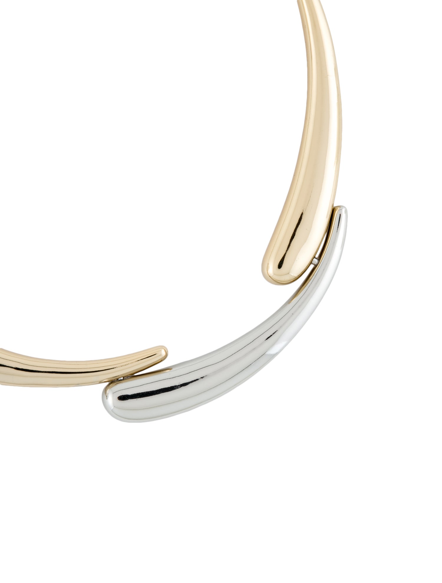 Demarson Crystal Two-Tone 'Aries' Collar Necklace