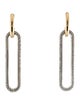 Demarson Crystal Two-Tone Rachel Drop Earrings