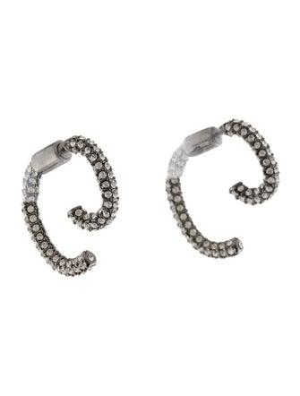 Demarson Crystal Mini Luna Stud Earrings