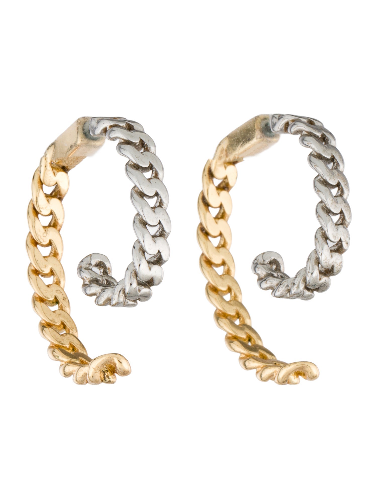 Demarson Curb LInk Drop Earrings