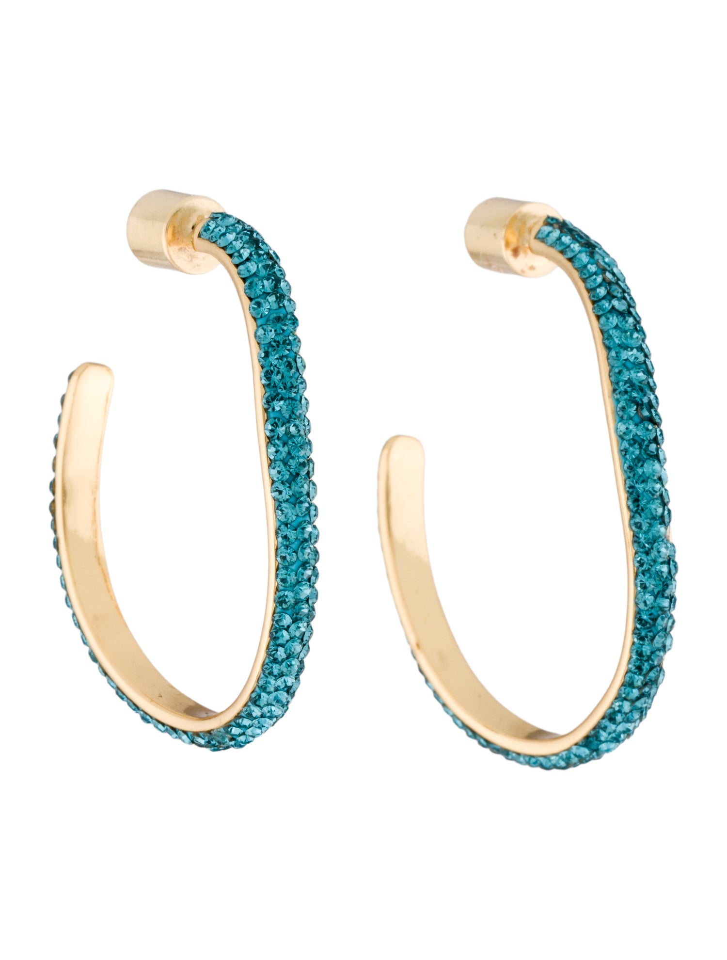 Demarson Mini Pave Calypso Hoop Earrings