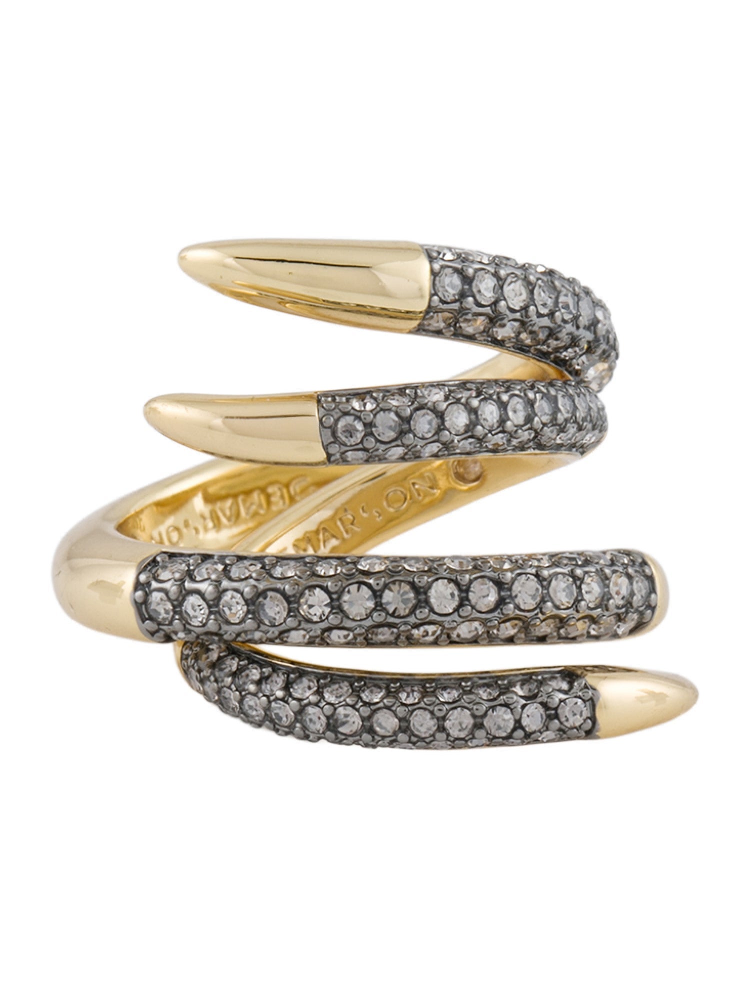 Demarson Crystal Vesey Duo Ring Set