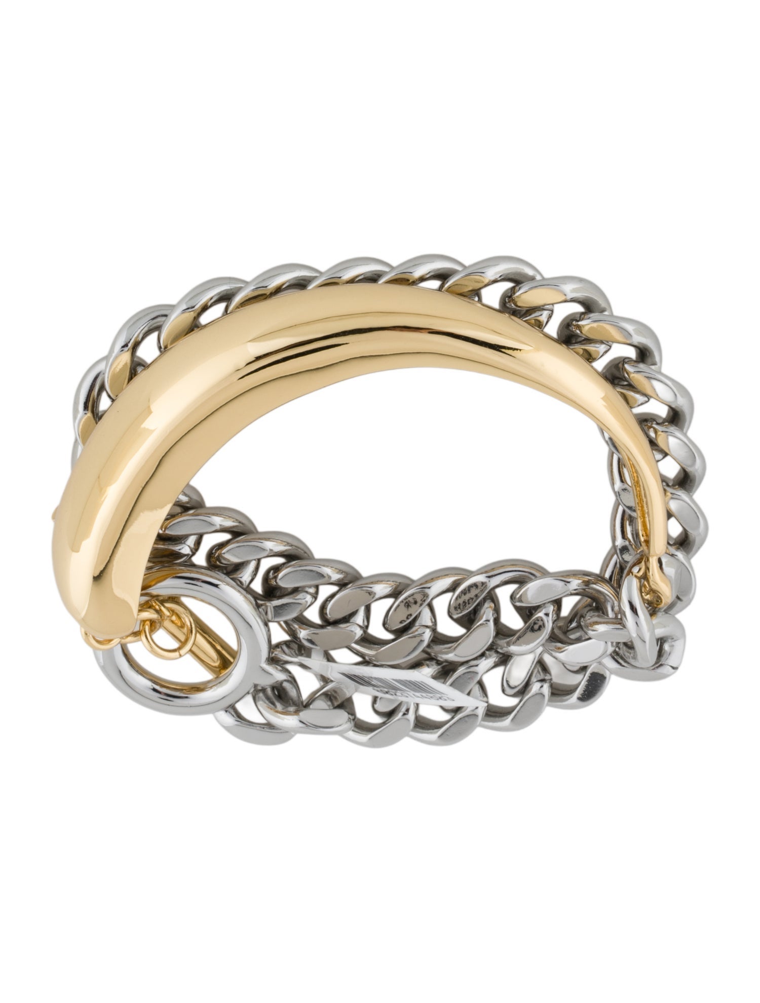 Demarson Two-Tone 'Maude' Double Wrap Chain Bracelet
