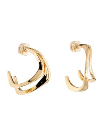 Pre-owned Demarson Sandro Hoop Earrings In Multi