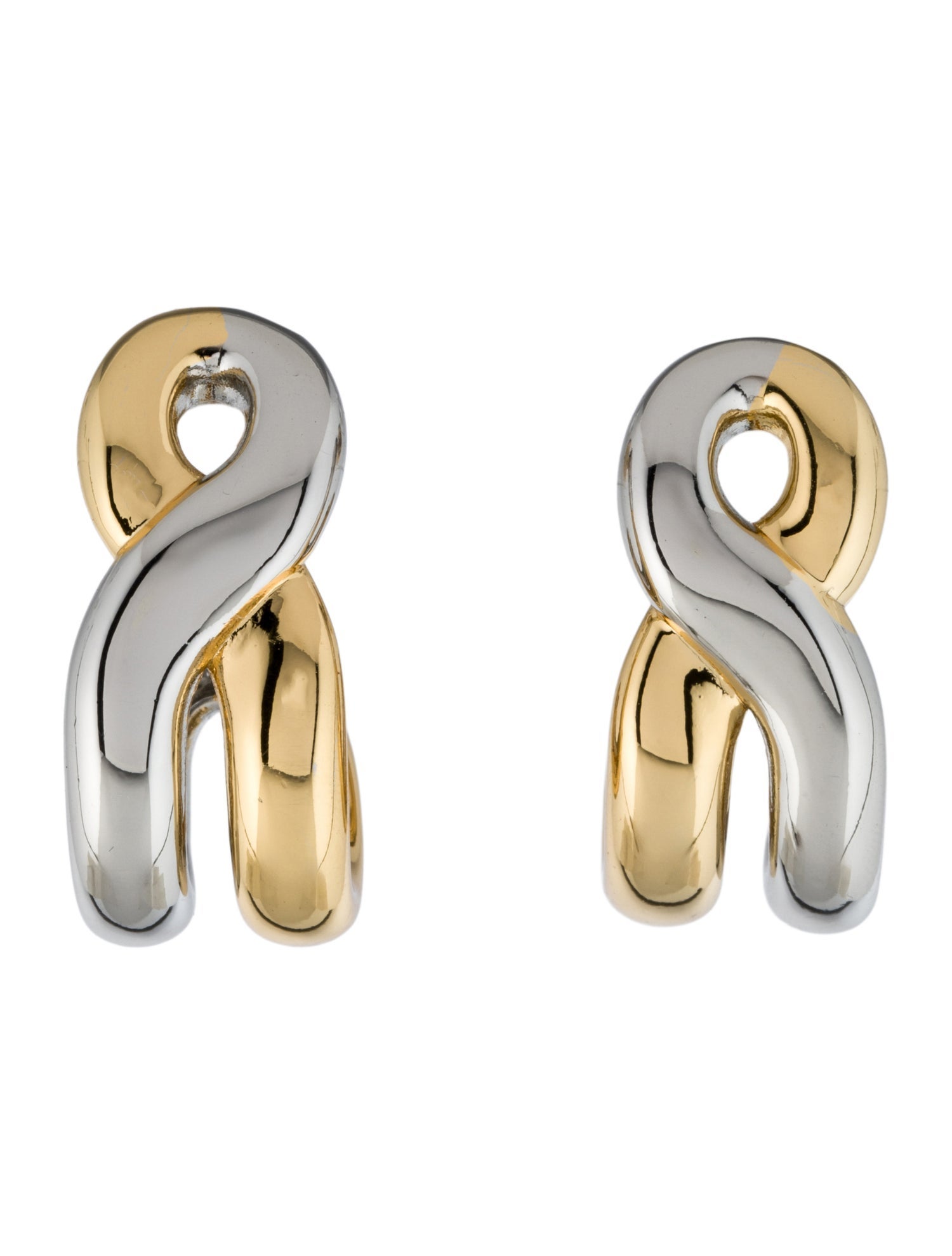 Demarson Two-Tone Odell Hoop Earrings