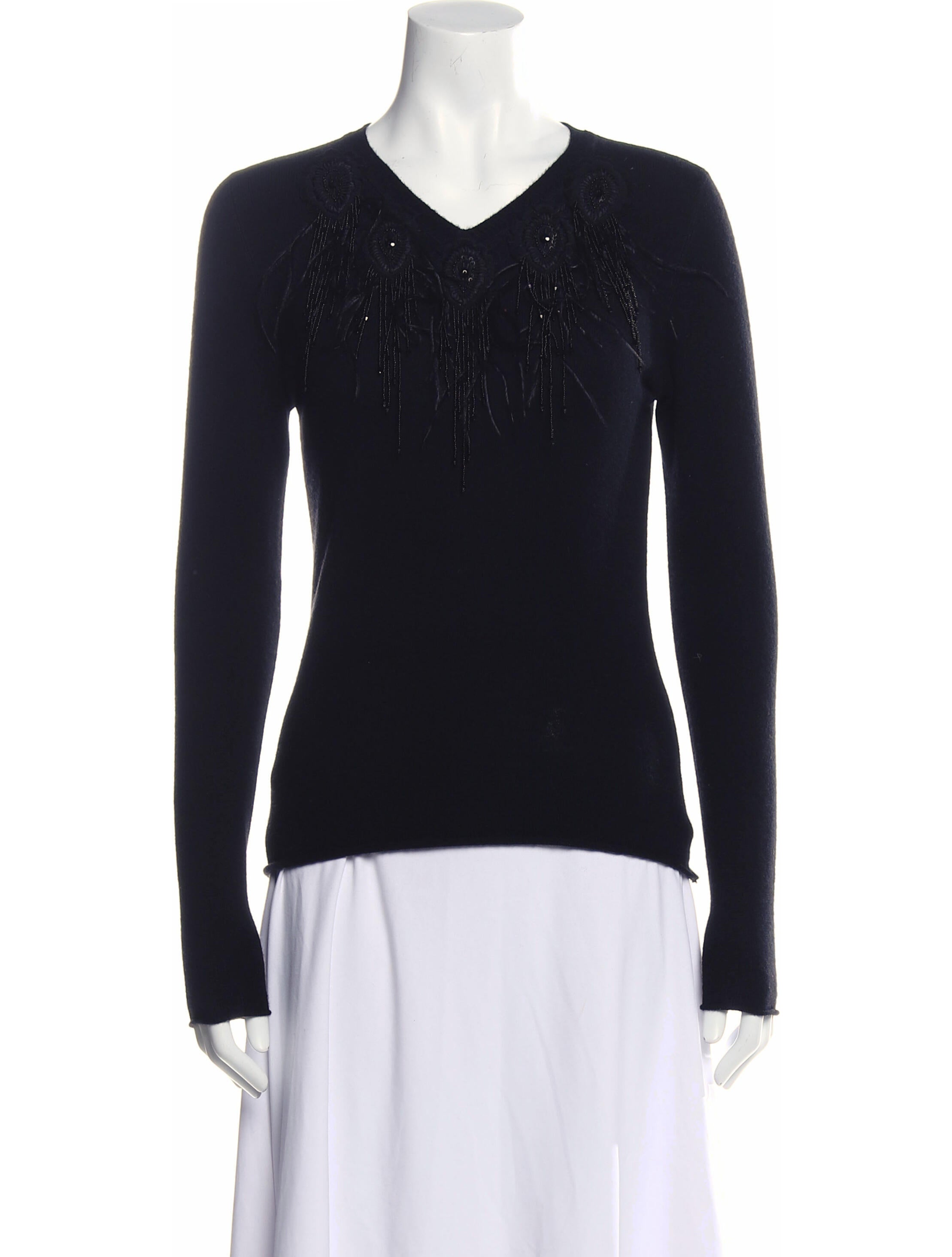 Dennis Basso V-Neck Sweater