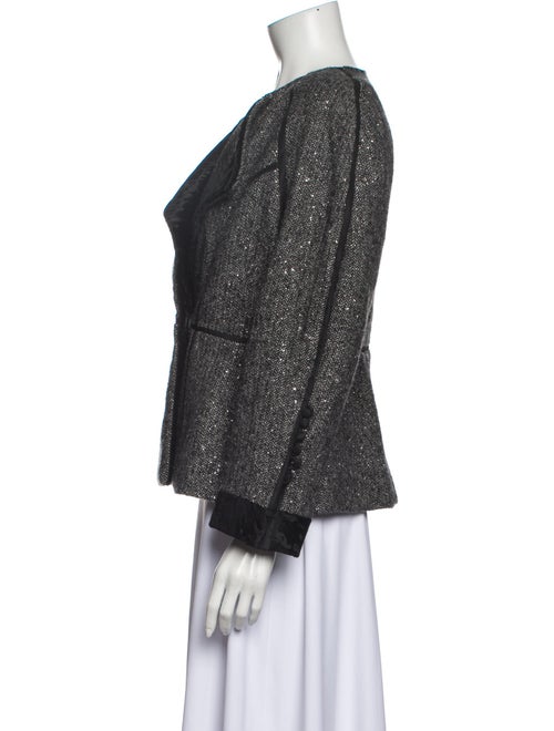 Dennis Basso Silk Tweed Pattern Evening Jacket