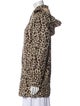 Dennis Basso Silk Animal Print Coat