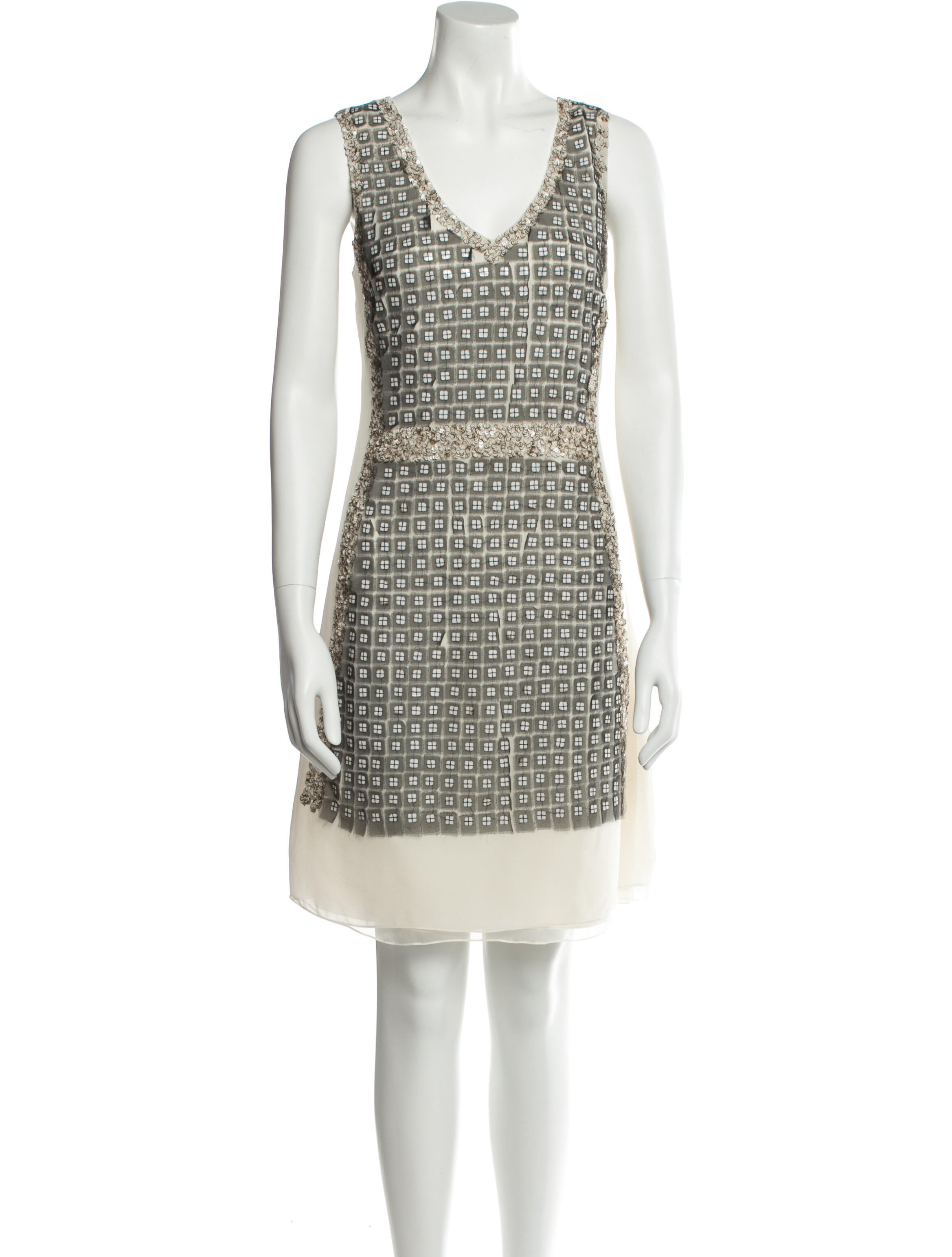 Dennis Basso Printed Mini Dress