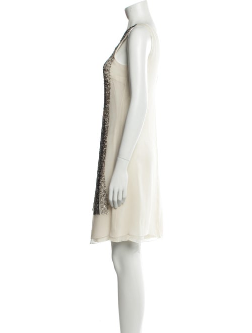 Dennis Basso Printed Mini Dress