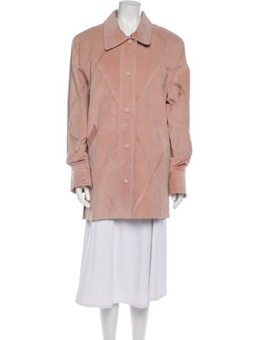 Dennis Basso Jackets Leather Utility Jacket S