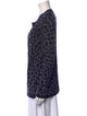 Dennis Basso Animal Print Scoop Neck Sweater
