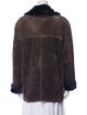 Dennis Basso Leather Faux Fur Jacket