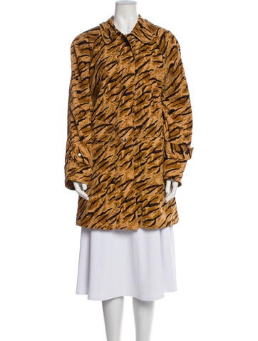 Dennis Basso Jackets Animal Print Utility Jacket M