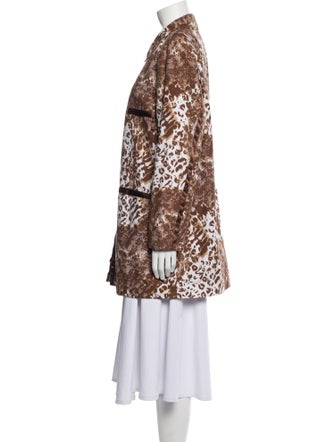 Dennis Basso Animal Print Coat