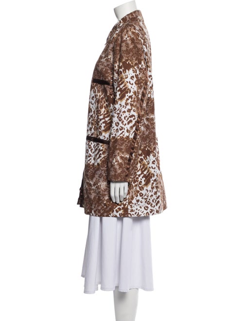 Dennis Basso Animal Print Coat