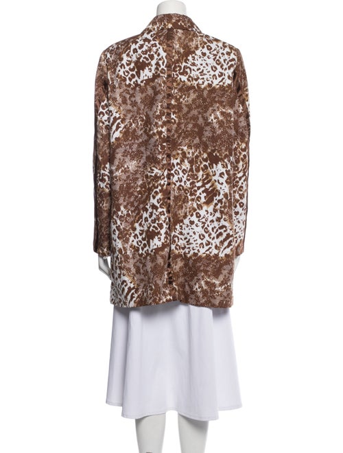 Dennis Basso Animal Print Coat
