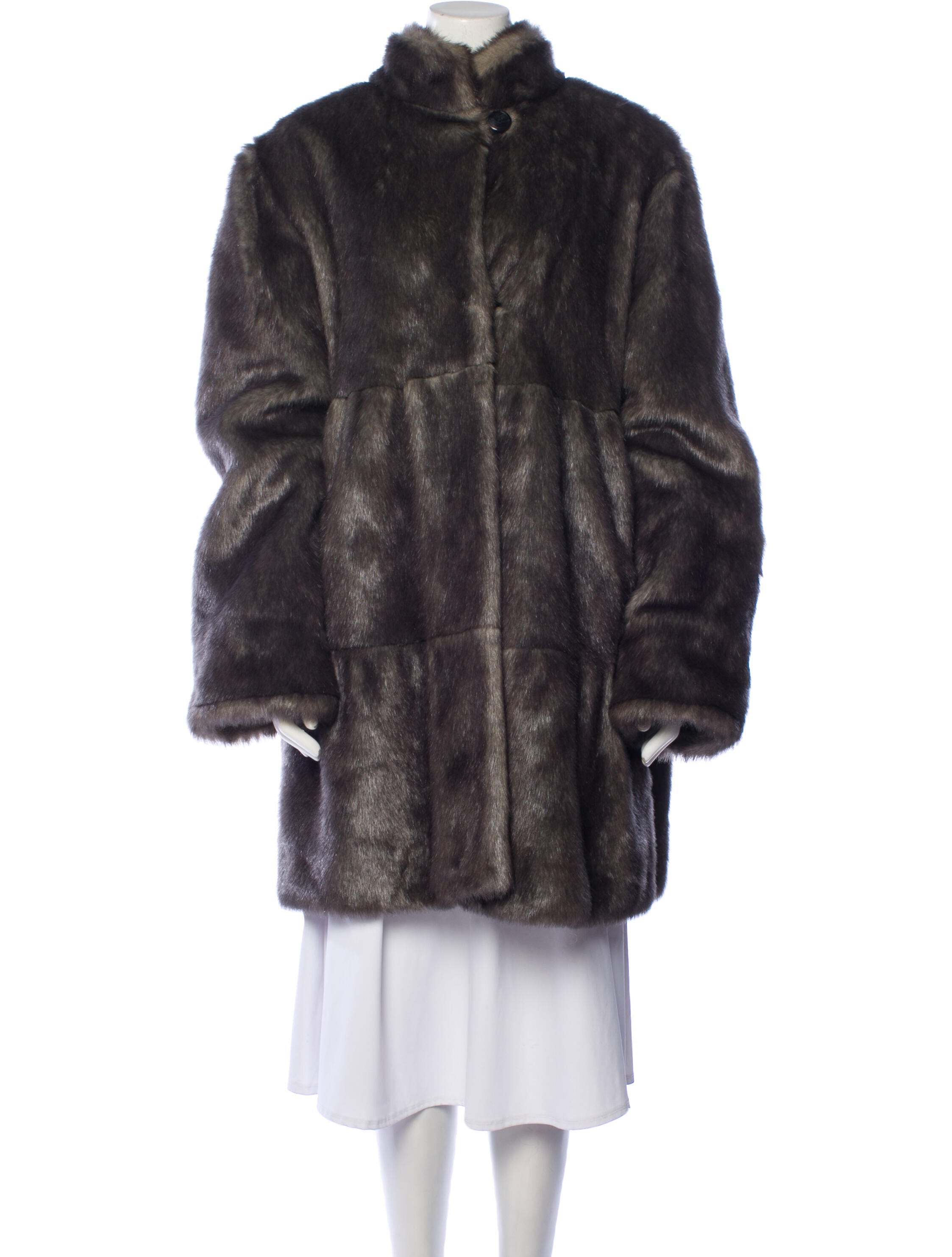 Dennis Basso Faux Fur Coat
