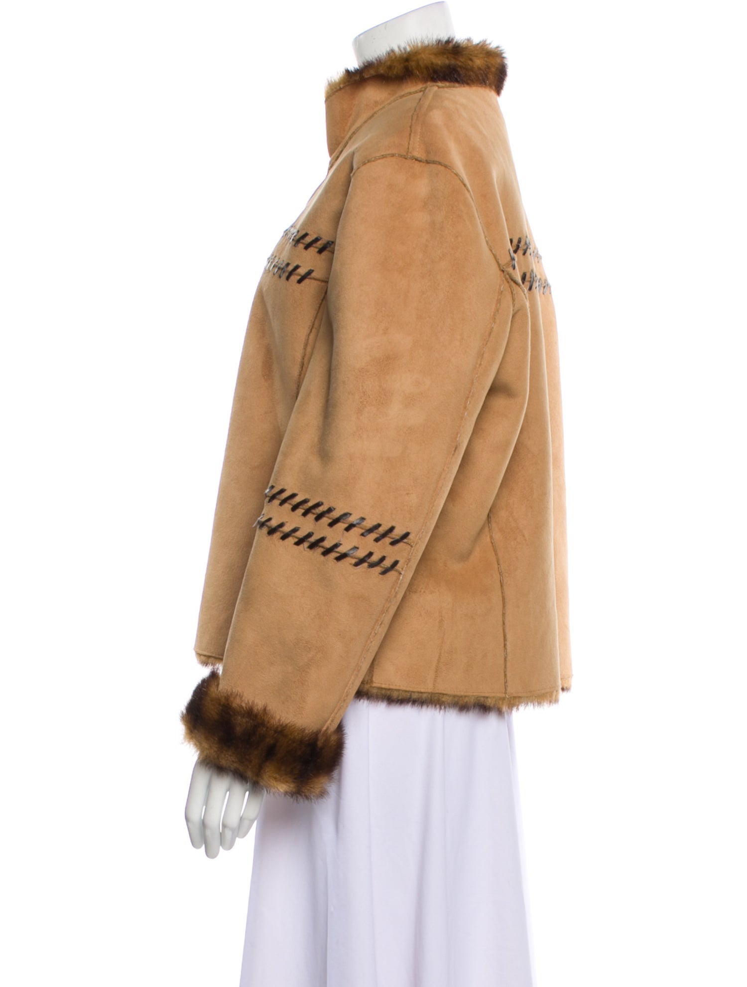 Dennis Basso Faux Fur Jacket