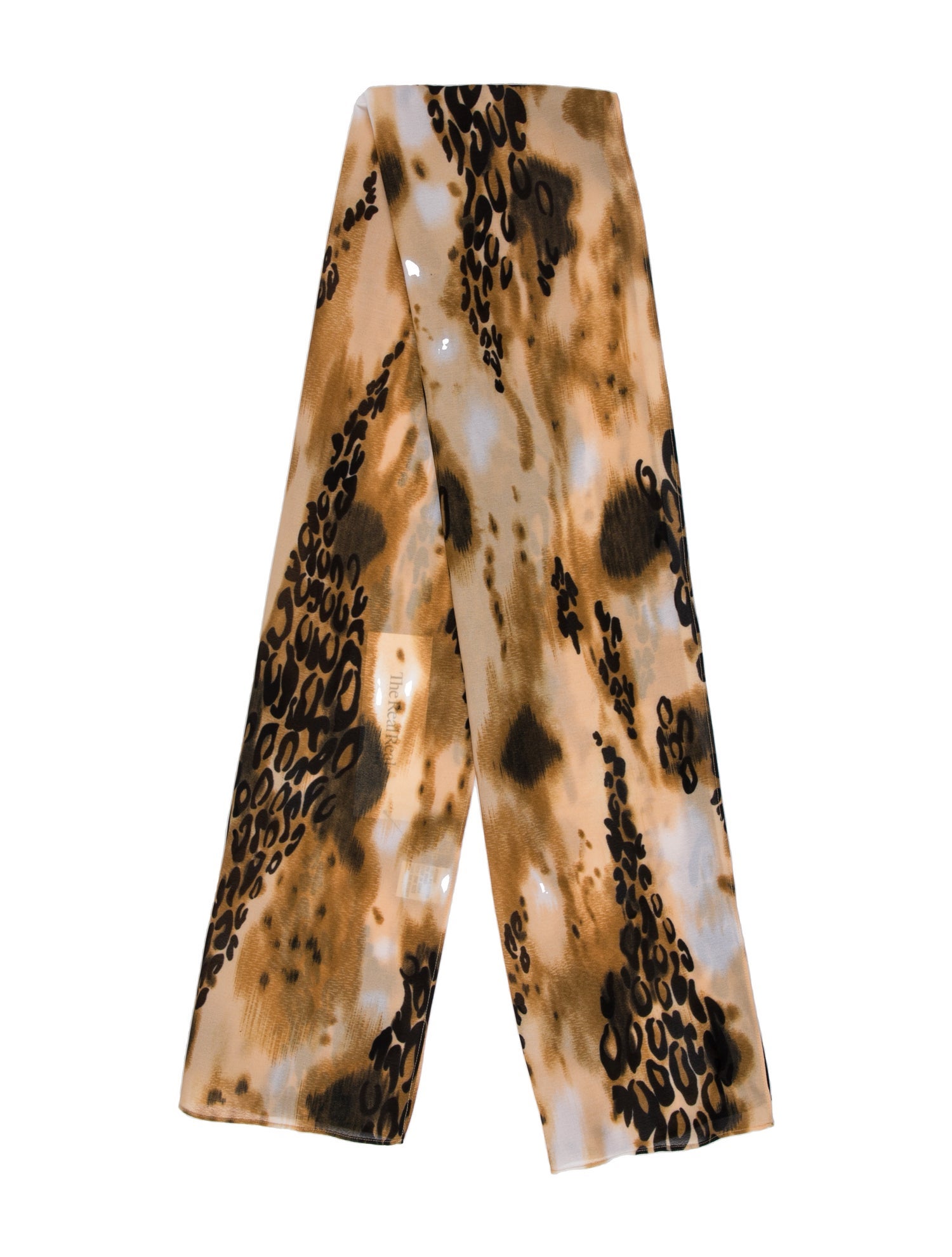 Dennis Basso Silk Animal Print Scarf