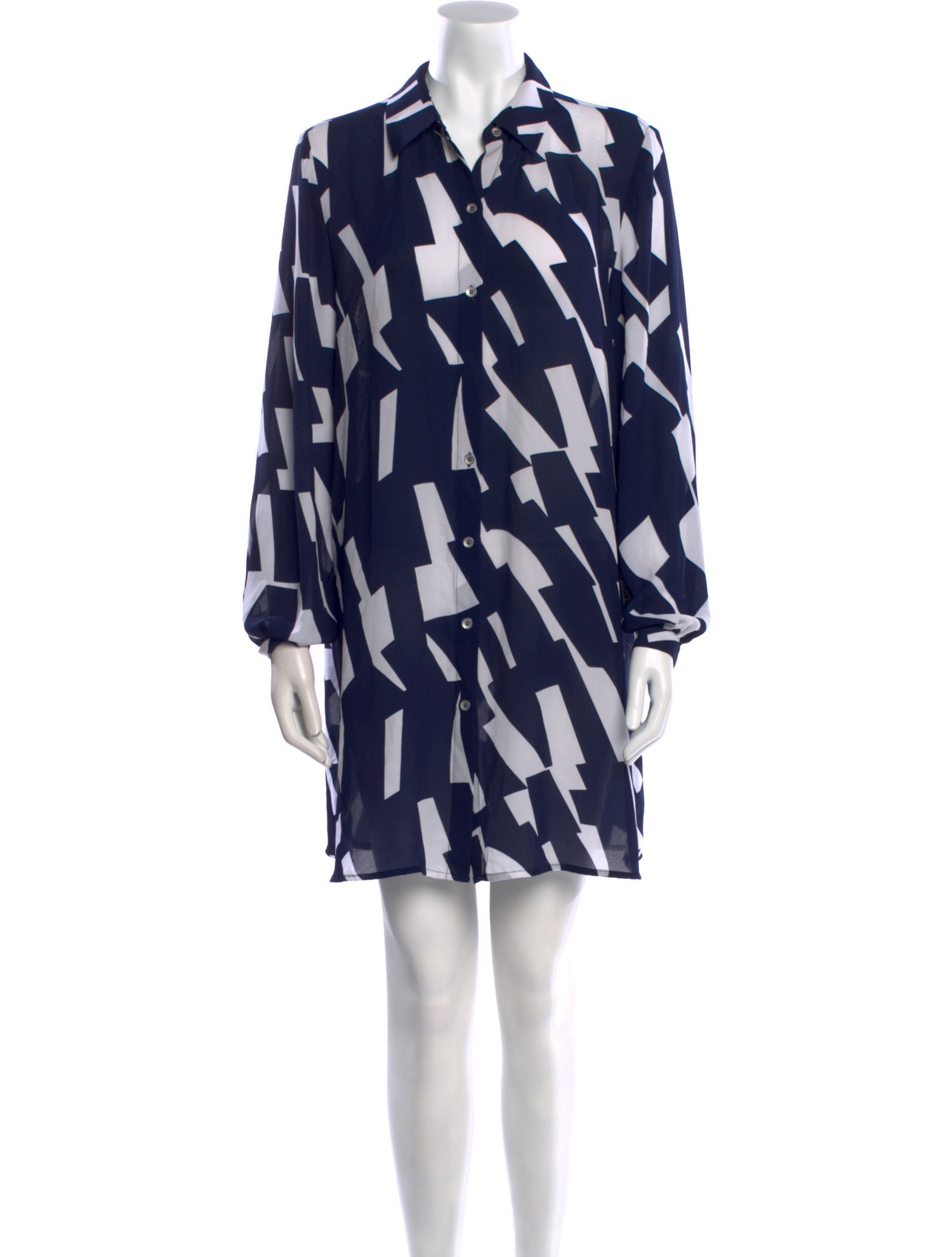 Dennis Basso Printed Mini Dress