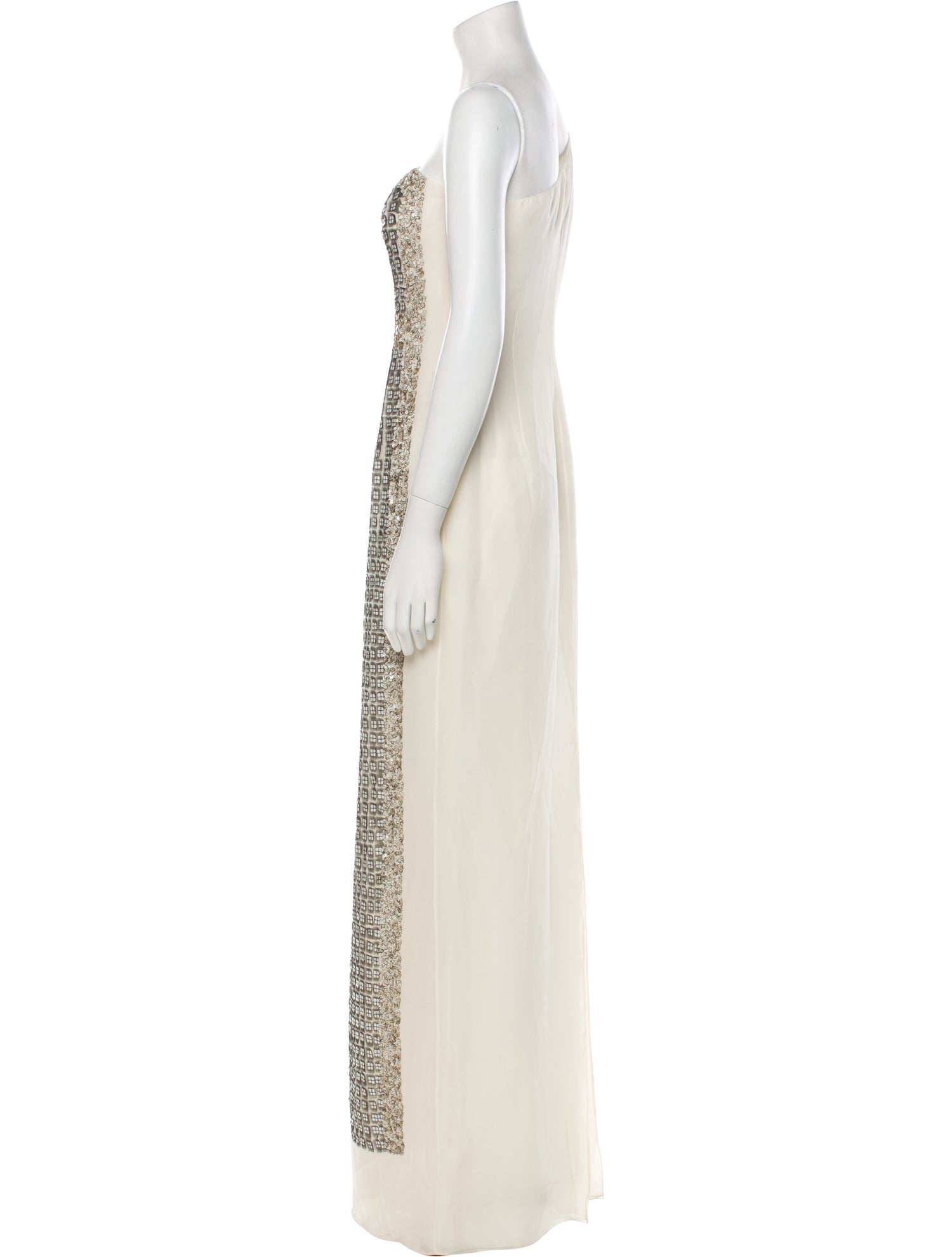 Dennis Basso Printed Long Dress