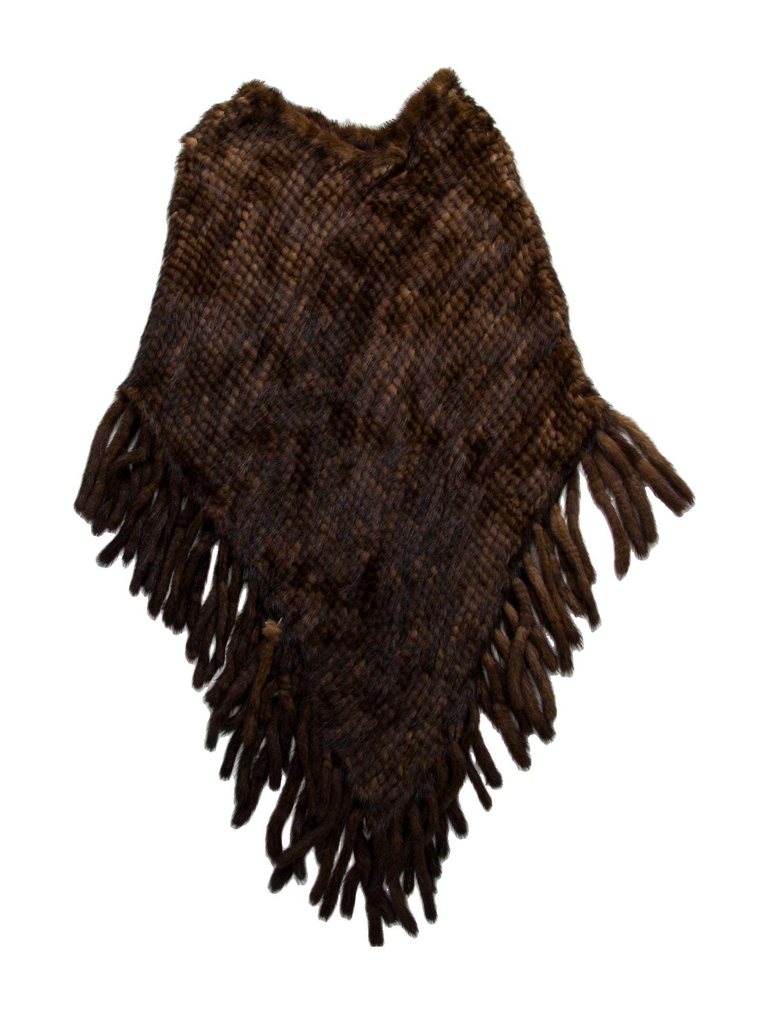 Dennis Basso Mink Striped Shawl