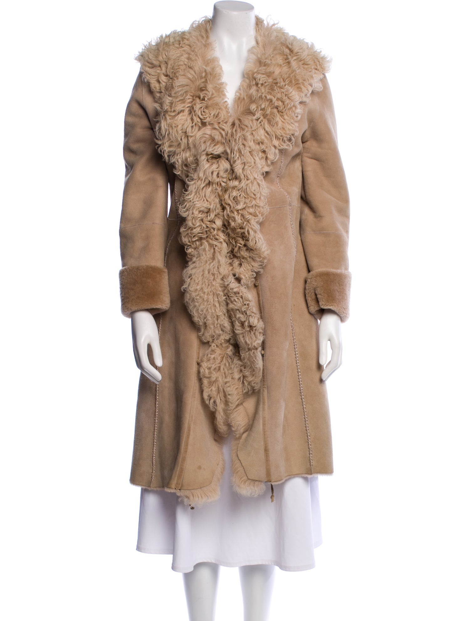 Dennis Basso Lambskin Fur Coat