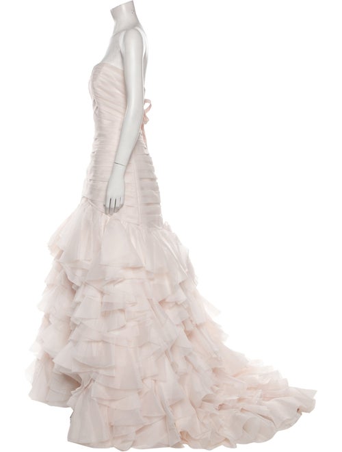 Dennis Basso Strapless Long Dress