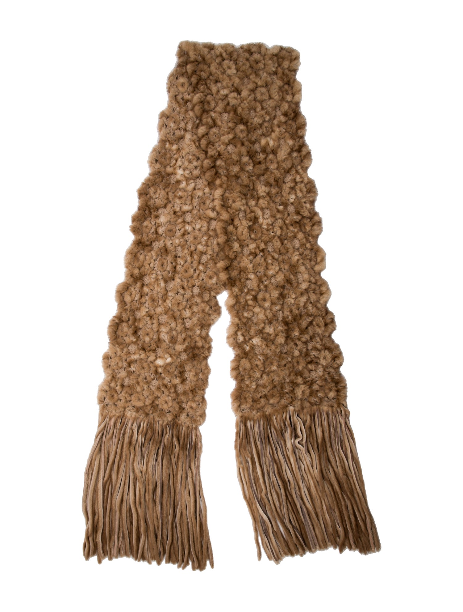 Dennis Basso Fur Printed Scarf