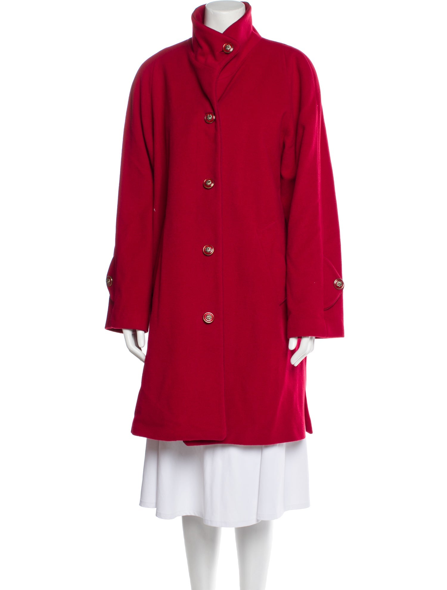 Dennis Basso Wool Peacoat