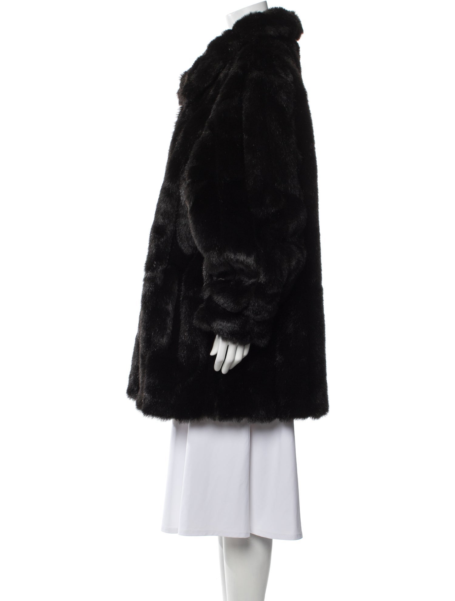 Dennis Basso Faux Fur Faux Fur Coat