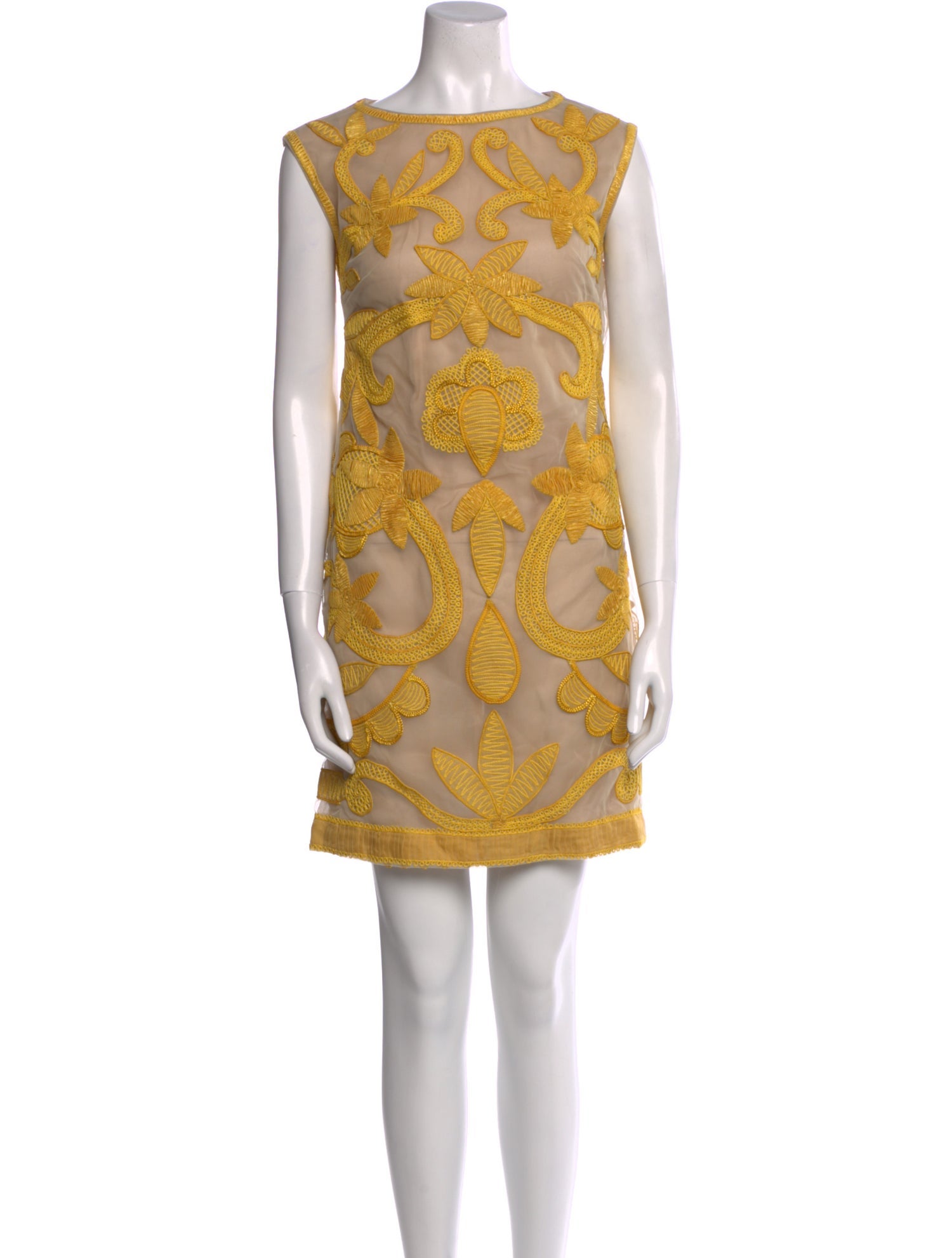 Dennis Basso Printed Mini Dress