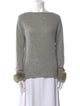 Dennis Basso Cashmere Bateau Neckline Sweater