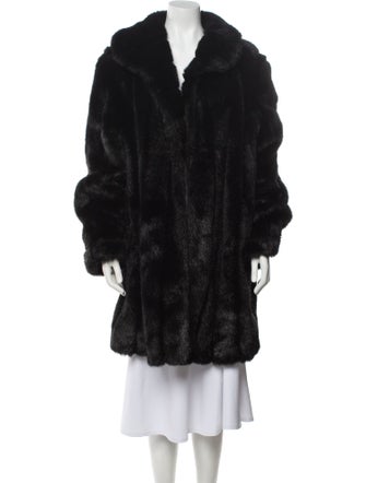 Dennis Basso Faux Fur Faux Fur Coat