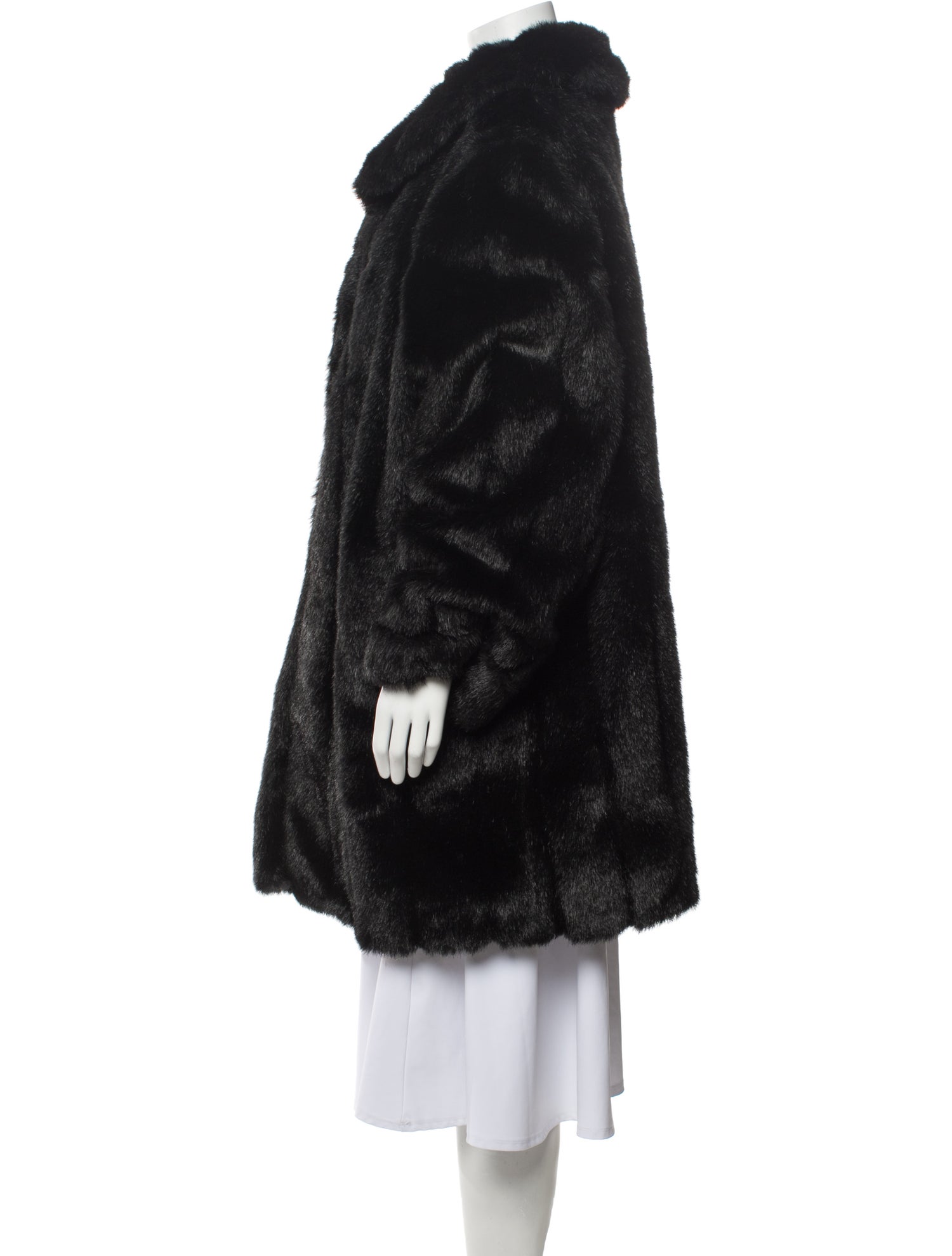 Dennis Basso Faux Fur Faux Fur Coat