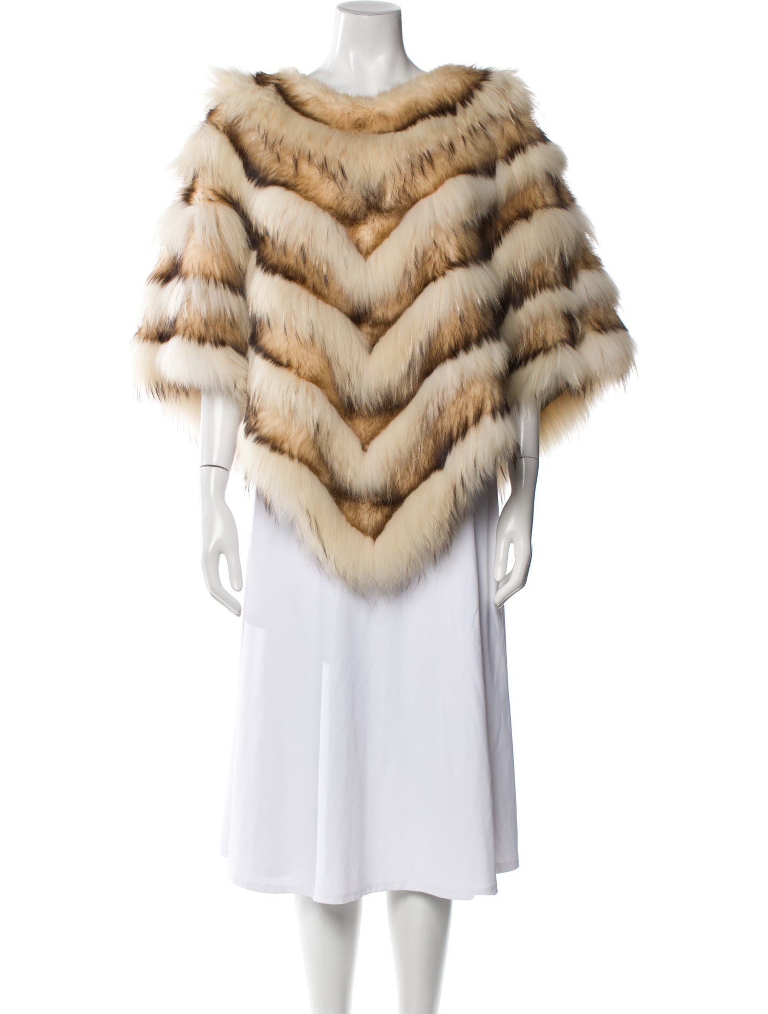 Dennis Basso Fur Striped Fur Jacket